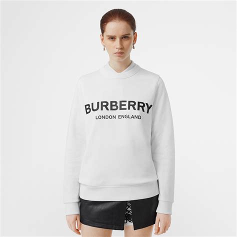 burberry white sweatshirt